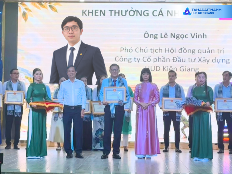 HUD Kiên Giang và các đơn vị thành viên vinh dự đón nhận Bằng khen của Chủ tịch UBND tỉnh An Giang
